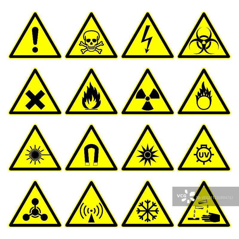 危险警告标志图片素材