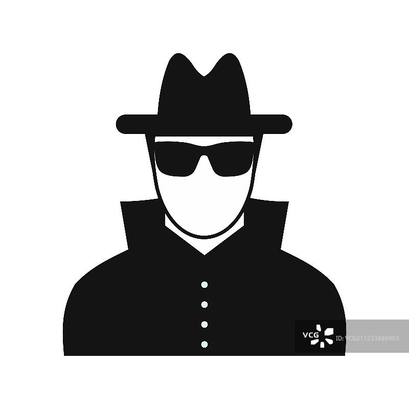 戴黑色太阳镜和黑帽子的男人图片素材