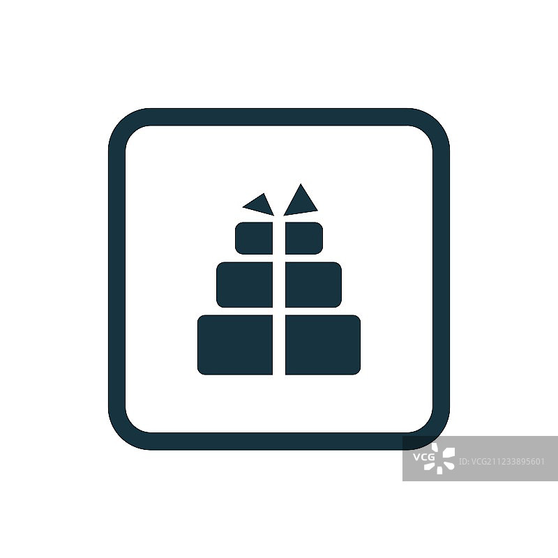 礼品图标圆形方块按钮图片素材