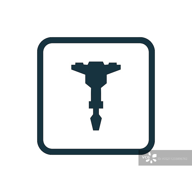 风镐图标圆形方块按钮图片素材