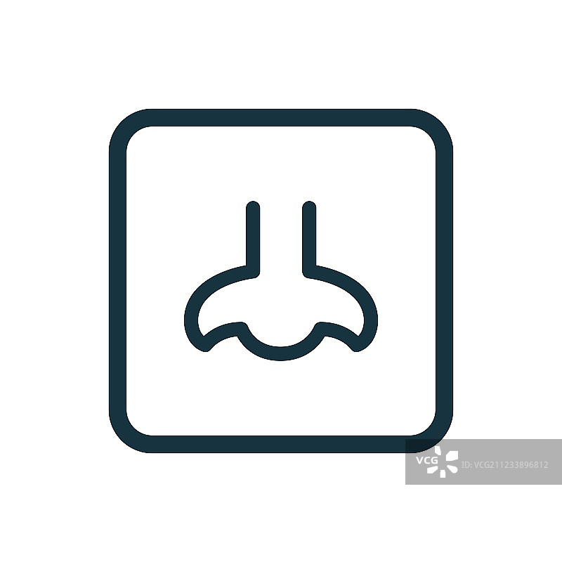 圆形方块鼻子图标按钮图片素材