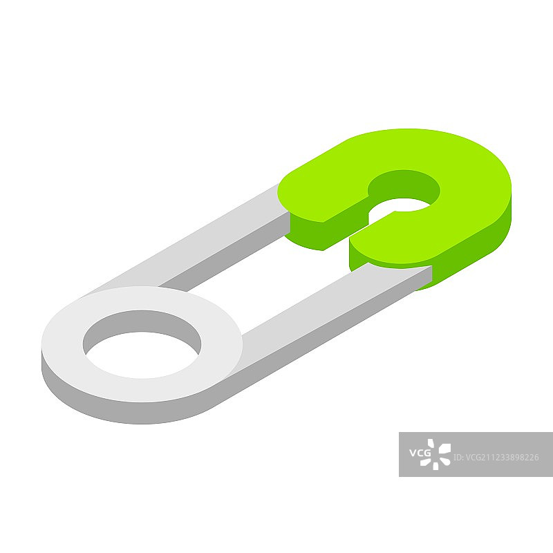 图钉3D等距图标图片素材