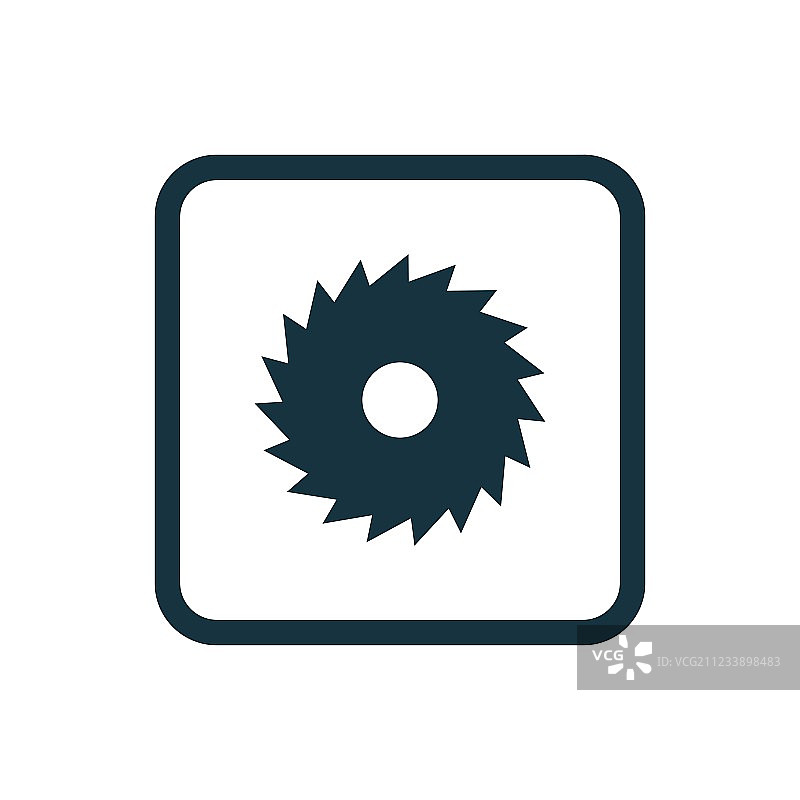 工业锯图标圆角方形按钮图片素材