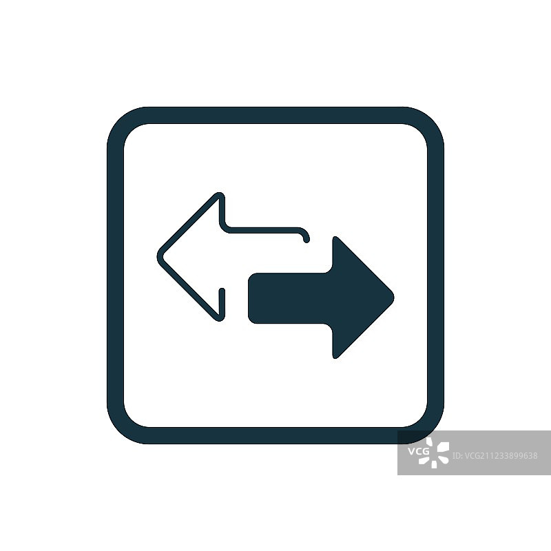 圆形方块按钮侧箭头图标图片素材