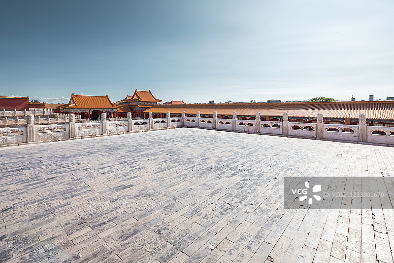 北京故宫博物院内宽阔的平台图片素材