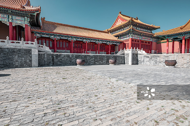 北京故宫博物院内宽阔的平台图片素材