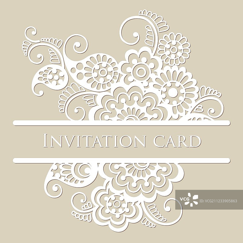 蕾丝卡片图片素材