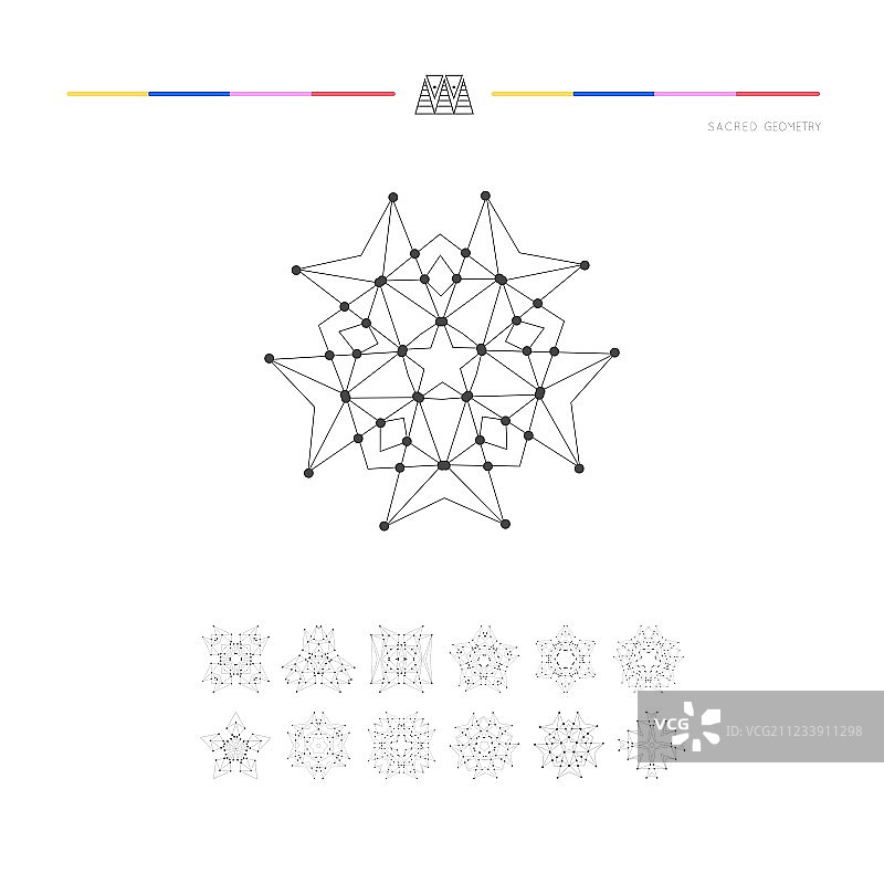 极简几何形状集合图片素材