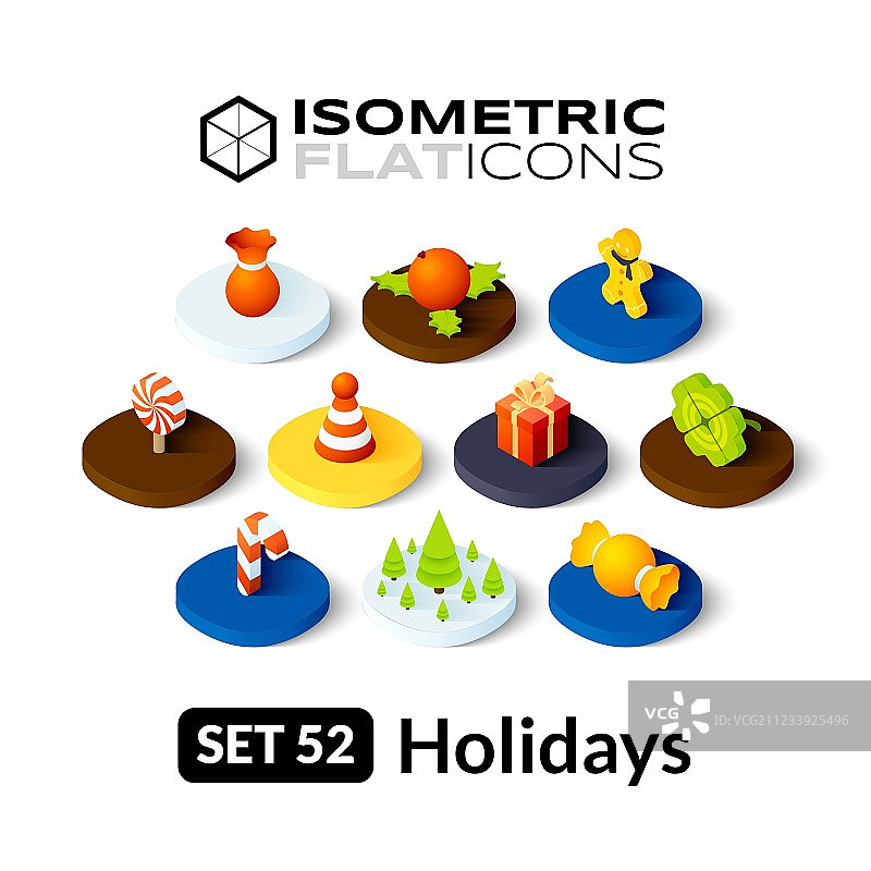 2.5D扁平风格图标合集52图片素材