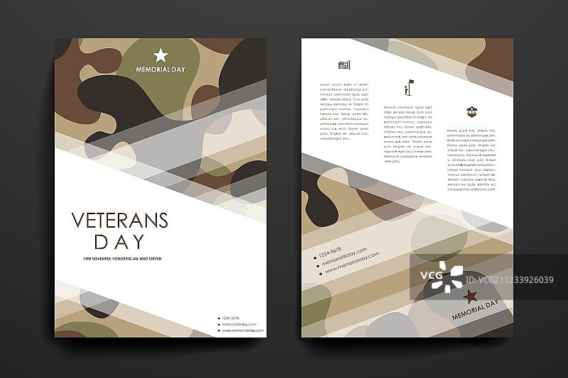 一套宣传册海报设计模板图片素材