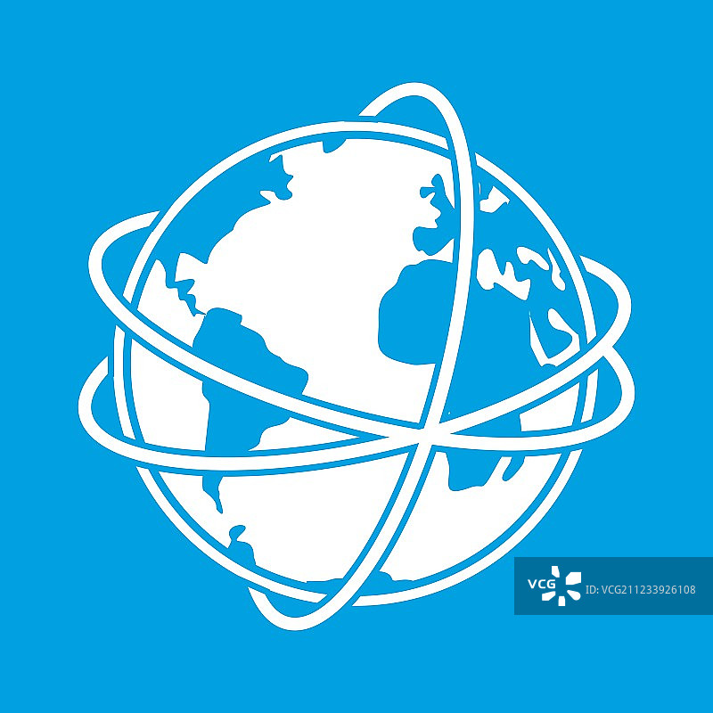 全新白色地球仪图片素材