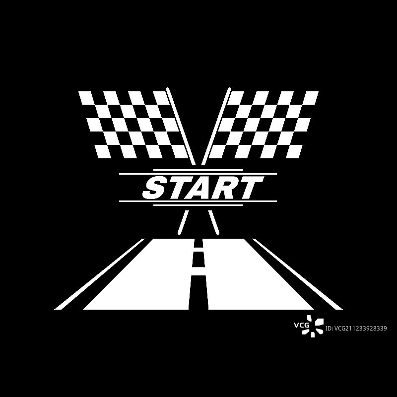 启动图标扁平风格图片素材