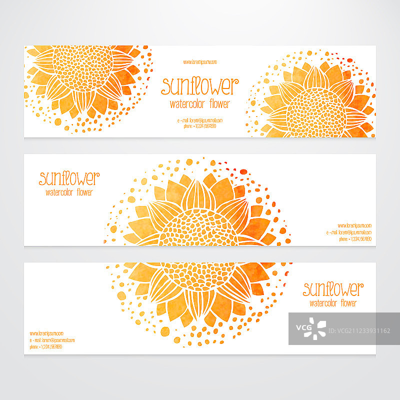 向日葵banner模板图片素材