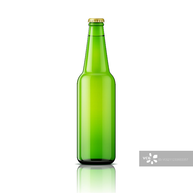 绿色啤酒瓶模板图片素材