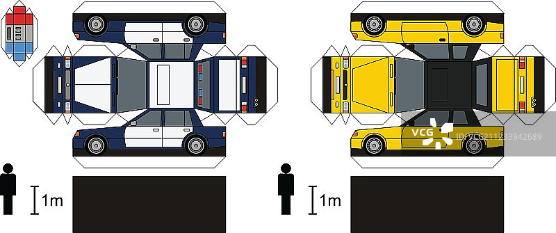 汽车纸模型图片素材