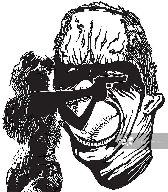 手绘版美女与野兽射击游戏图片素材