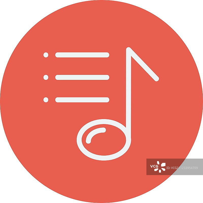 带小节线的音符细线图标图片素材