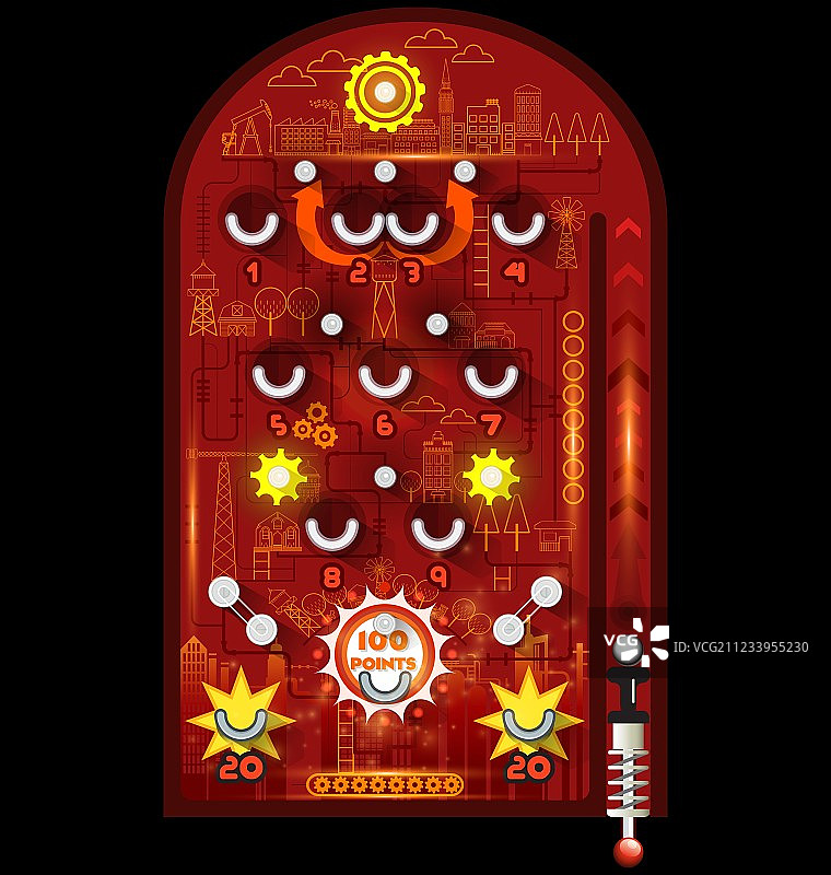 弹珠游戏场地图片素材