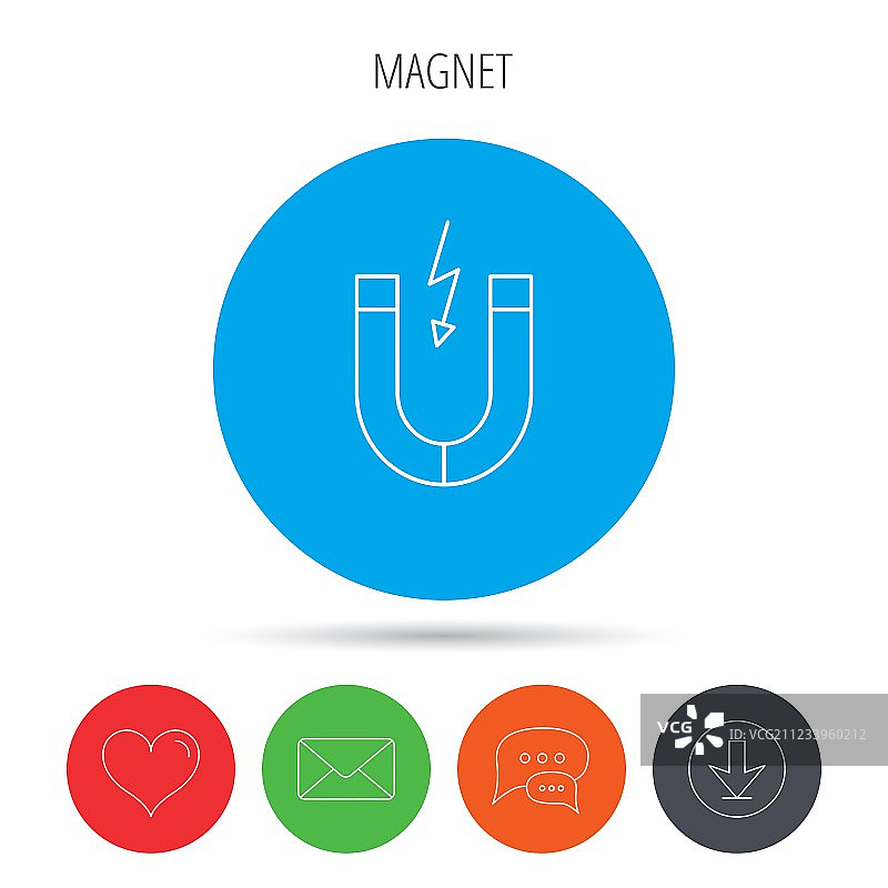 磁铁图标：磁力符号图片素材