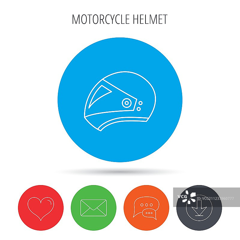 摩托车头盔图标，骑行运动标志图片素材