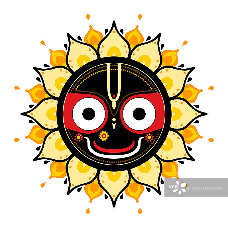 宇宙之神贾甘纳特（印度神祇）图片素材