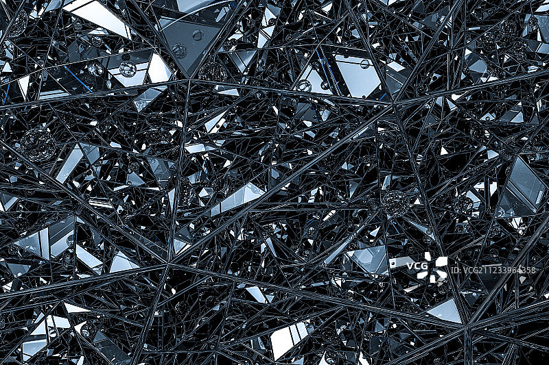 三维多边形宝石，三维渲染图片素材