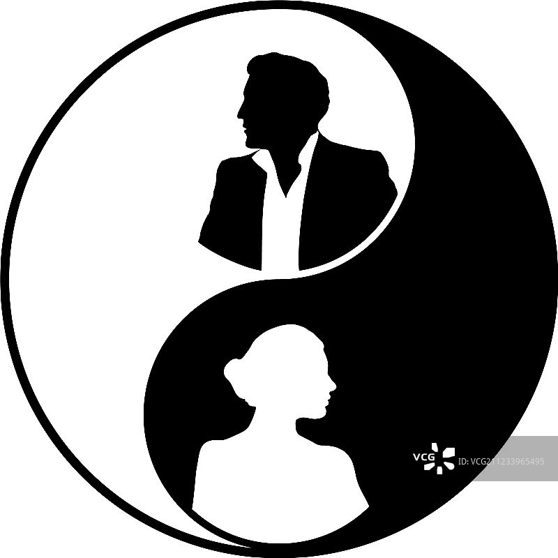 阴阳历史与现代城市图片素材