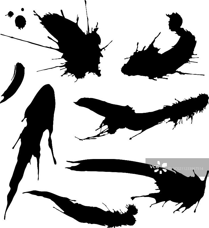 水墨污点图片素材