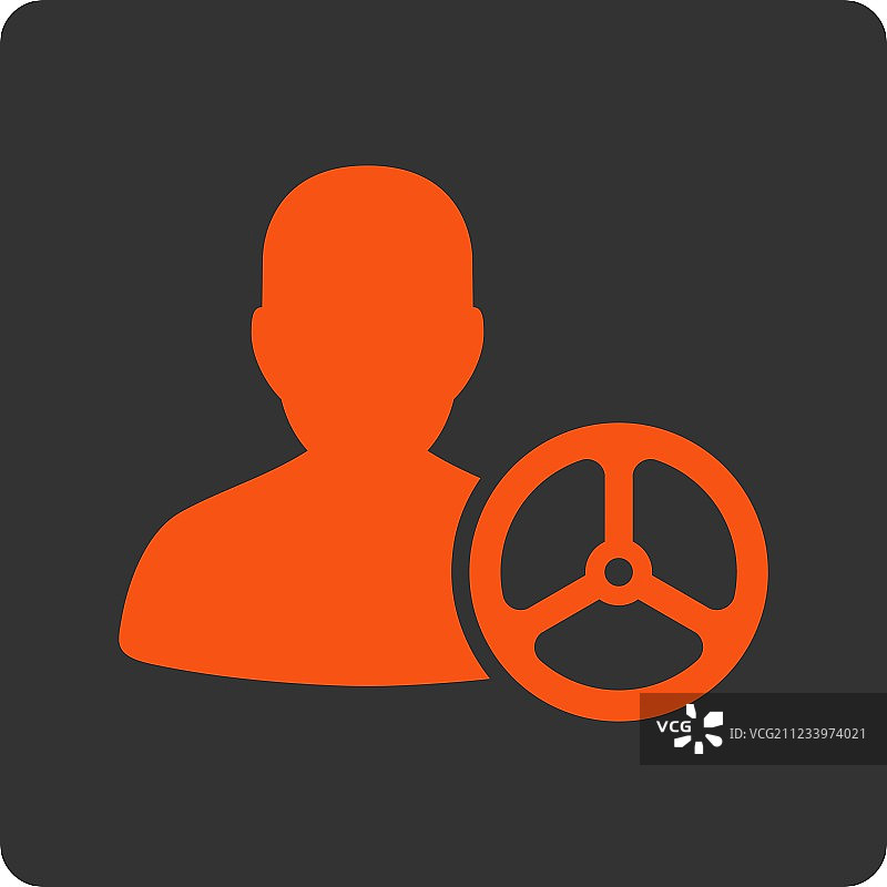 商务按钮覆色集中的司机图标图片素材