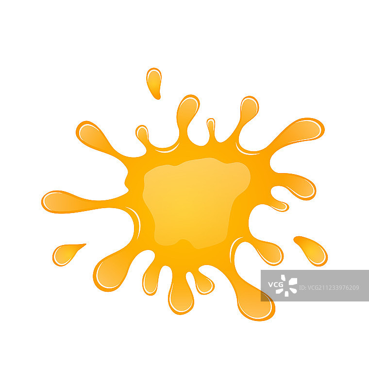 橙色饮料的污渍图片素材