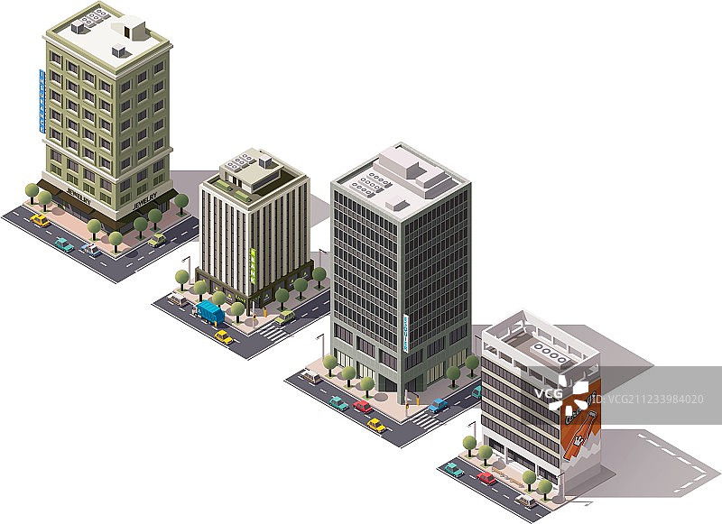 2.5D建筑合集图片素材