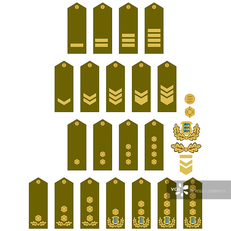 爱沙尼亚军队徽章图片素材