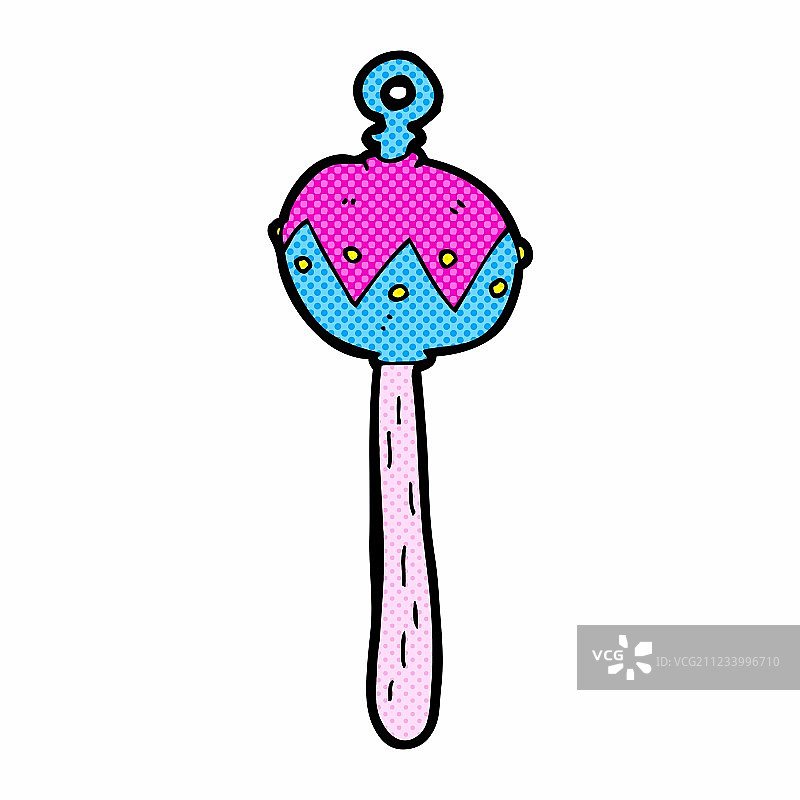 卡通漫画旧拨浪鼓图片素材