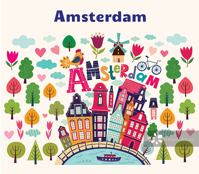 阿姆斯特丹标志图片素材