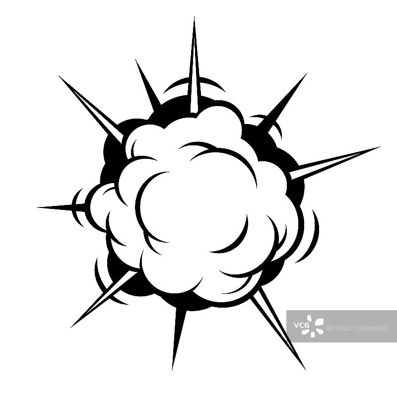 漫画爆炸图片素材