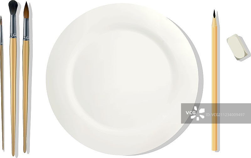 画家的餐垫图片素材