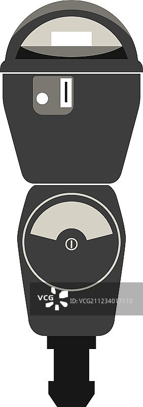 复古美式停车收费表轮廓图片素材