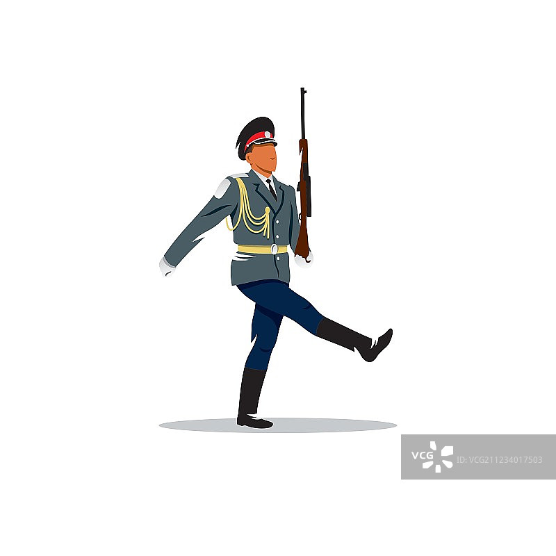 俄罗斯军队士兵仪仗队图片素材