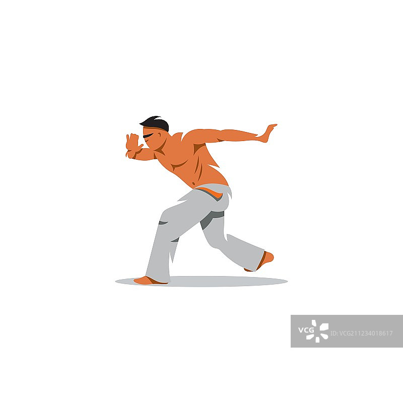 卡波耶拉战士标志图片素材