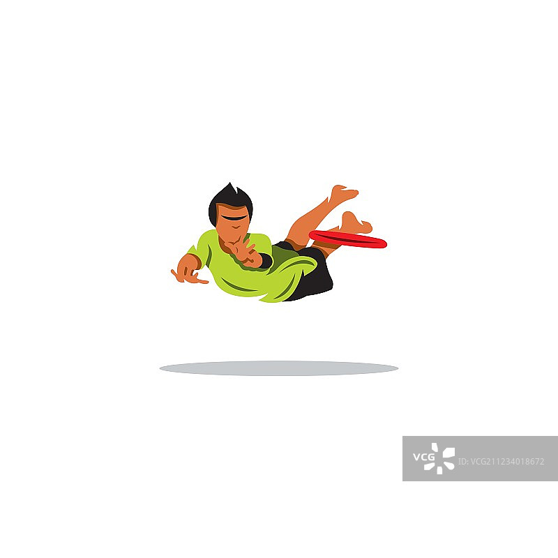 玩飞盘标志的男士图片素材