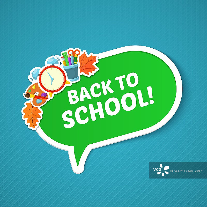 学校明亮贴纸图片素材