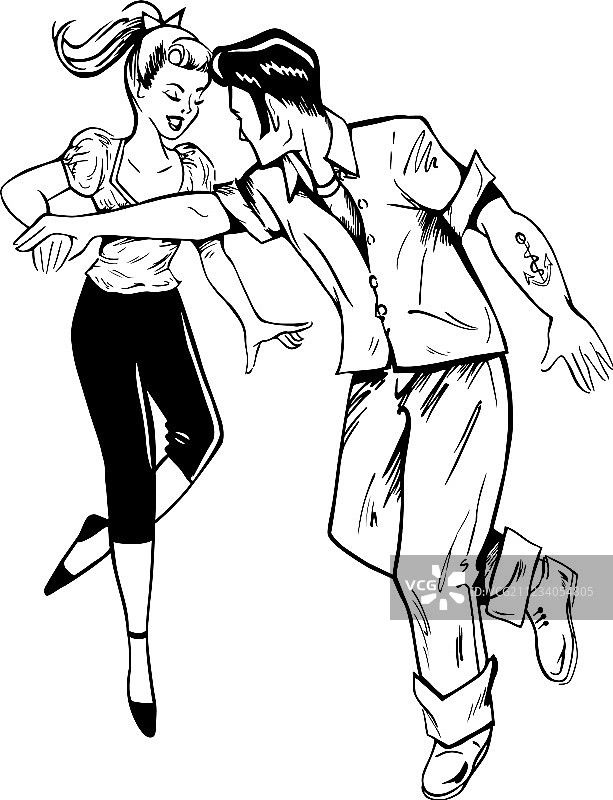 摇滚舞者图片素材