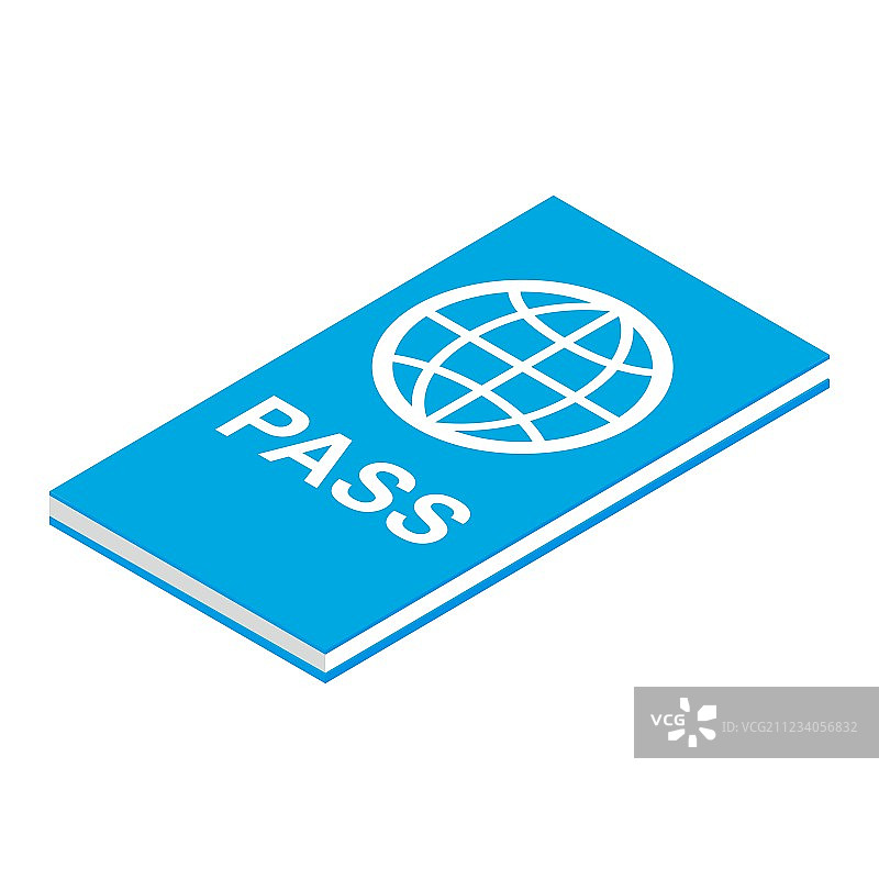 2.5D护照图标图片素材