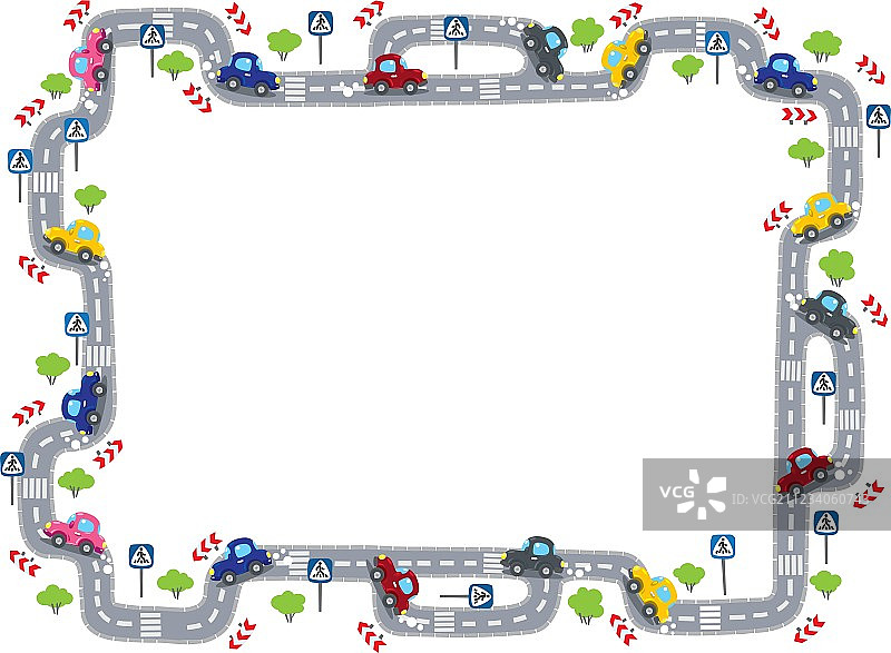 道路边框图片素材