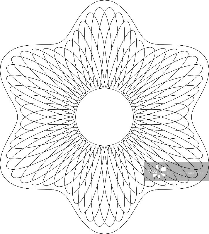 六点扭索饰纹图案图片素材