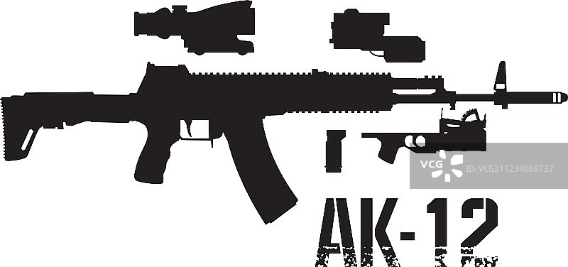 新款AK-12武器图片素材