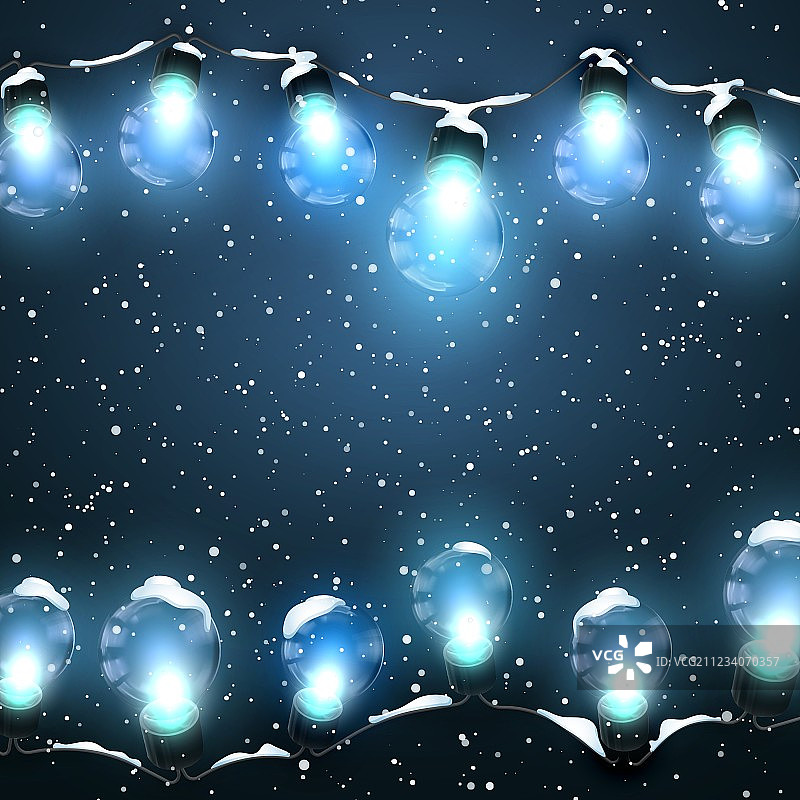 发光灯串图片素材