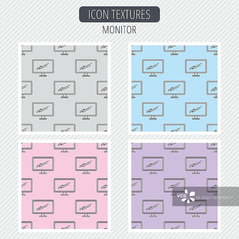 电脑显示器图标 LED电视标志图片素材