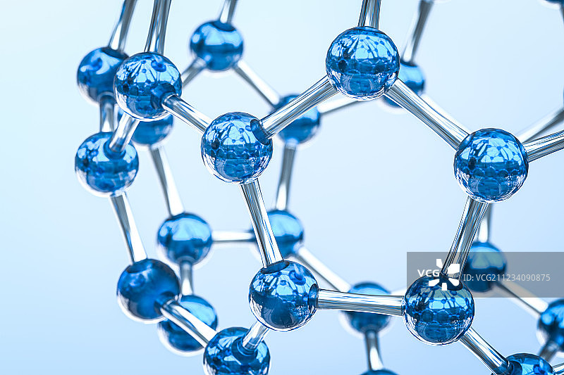 六边形排列结构，三维渲染图片素材