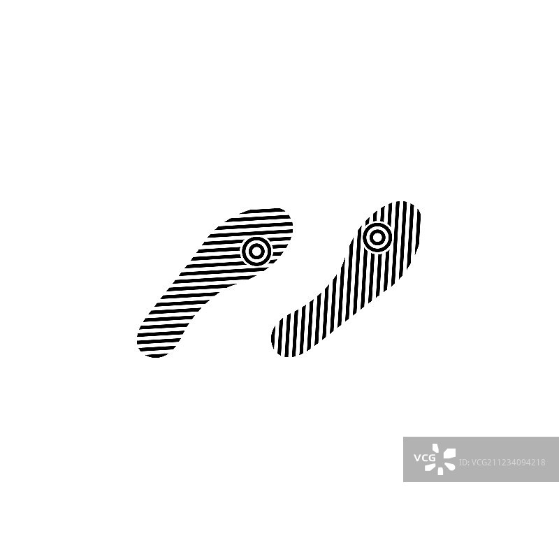 鞋子脚印图片素材